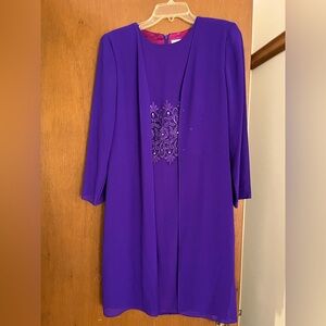 Elegant Purple Women's Dress